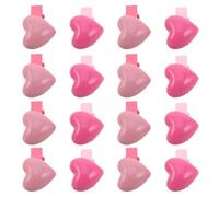 BAZEITFLOW 24 Pezzi 24 Mini Fermagli per Chioma a Forma di Cuore, Mollette Leggere e Funzionali per Bambine, Accessori Kawaii per Scuola e Feste Romantiche, Set da 24 Pezzi Rosa e Rosa Acceso