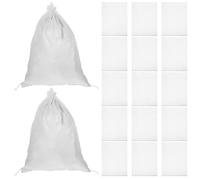 BAZEITFLOW 24 Sacchetti Intrecciati in Polipropilene Bianco 30X45 CM Sacchetti per Imballaggio e Spedizione Resistenti e Capienti per Logistica Edilizia e Conservazione Multipla