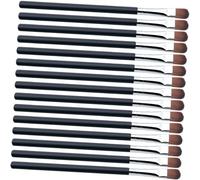 BAZEITFLOW 25 pezzi Pennelli Professionali Piatti per Sopracciglia Labbra e Ombretto Kit Make Up Compatto per Sfumatura Occhi e Sopracciglia per Quotidiano e Artisti del Make-up