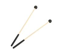 BAZEITFLOW 2pezzi Bacchette in Legno per Percussioni Mallet Manico e Mazzuolo Adatte Tamburo Xilofono Piatto e Campane Confezione per Percussioni Digitali e Tradizionali