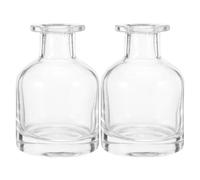 BAZEITFLOW 2pezzi Bottiglie di Vetro Vuote per Diffusore Bastoncini da Ricaricabili per Conservazione di Oli Essenziali Accessori per Aromaterapia e Decorazione per Casa