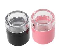BAZEITFLOW 2pezzi Scatole Vuote Per Polvere Makeup Ricaricabili Con Specchio e Spugna Applicatrice Contenitori Portatili Per Polvere Volumizzante e Shampoo Secco Colori