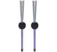 BAZEITFLOW 2pezzi Spazzole in Filo d Acciaio per Tamburo Percussioni di Spazzole per Batteria Bacchette Accessori per Batteristi Adatte Vari Tipi di Pelli