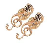 BAZEITFLOW 2pezzi Spilla Semplice in Nota Musicale Adatta Per Donne e Uomini Da Indossare Su Sciarpe Giacche Camicie Borse e Cappelli Per Musicisti Feste Balli e Banchetti