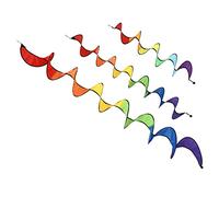 BAZEITFLOW 3 Pezzi Mulino Vento Colorato Decorazione da Giardino Giocattolo Esterno Materiale Resistente Tornado Variopinto per Centri Commerciali Celebrazioni