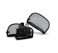 BAZEITFLOW 3 pezzi Pochette Cosmetiche in Trasparente Organizer Resistente con Zip Sacchetti Portatrucchi Leggeri e Capienti per Viaggi e Quotidiano