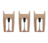 BAZEITFLOW 3 pezzi Pz Aghi Giradischi in Alluminio e Rosso Testine Sostitutive per Dischi Vinili Aghi Resistenti per Qualità Audio Chiara e Precisa