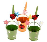 BAZEITFLOW 3 Pezzi Segnaposto da Forma di Fiore in Supporti per Numeri e Memo Clip per Foto e Biglietti per Matrimonio Compleanni e Shower Design Resistente e Decorativo