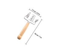 BAZEITFLOW 3 pezzi Stampi per Ravioli in Acciaio con Manico in Quercia Tagliapasta Antiaderente per Gusci di Ravioli e Biscotti Strumenti da Cucina Resistenti e Portatili per Uso