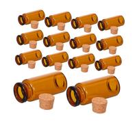 BAZEITFLOW 30 Pezzi Barattoli Mini in Vetro con Sughero Contenitori Ermetici per Bomboniere Matrimonio e Progetti Creativi DIY