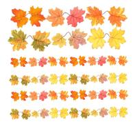 BAZEITFLOW 30 Pezzi Foglie d Acero Artificiali in Double Leaf Autunnali per Decorazioni Casa e Festa Ringraziamento