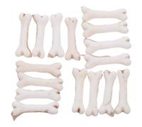 BAZEITFLOW 30 pezzi Mini Ossa Finte in Resina Bianca Miniature Scheletro per Decorazioni Halloween da Tavolo Accessori Costume e Scenografie DIY Figurine Mini Teschi e Ossa per Festa