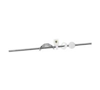 BAZEITFLOW 4 Pezzi Asta Trazione in Rame per Scarico con Design Sfera Accessorio Riparazione per Scolatoio Bagno con Ergonomica Kit Completo per Assemblaggio Scarico Lavabo