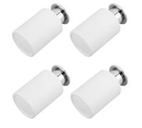 BAZEITFLOW 4 Pezzi Bottiglia Diffusore per Aromi Evaporazione Controllata in Vetro Bianco 120ml per e Tappo a Fungo in Plastica, Sigillo Ermetico Soggiorni Moderni Ambienti Domestici