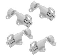 BAZEITFLOW 4 Pezzi Chiusure Automatiche Molla in Lega di Alluminio per Porte e Finestre Serratura di Sicurezza con Ritorno Automatico Resistente alla Ruggine per Cancelli Armadi e Soffitte