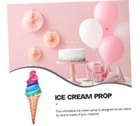 BAZEITFLOW 4 pezzi Palloncini Gonfiabili Forma Gelato Finto Gigante per Decorazioni Feste Compleanno e Dessert Accessorio Foto Divertente per e Party
