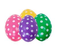 BAZEITFLOW 4 Pezzi Uova di Pasqua Gonfiabili Giganti in PVC Resistenti, Decorazioni Pasquali per Interni ed Esterni, Facile da Gonfiare, Colori Vivaci per Feste e Cortile