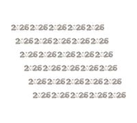 BAZEITFLOW 40 Pezzi Charms per Unghie Numeri Strass Argento Gioielli Nail Art Brillanti Flatback per Manicure Donne e Ragazze