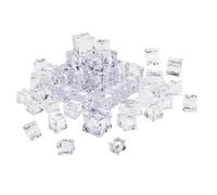 BAZEITFLOW 40 pezzi Cubetti di Ghiaccio in Acrilico Trasparente Cubetti di Ghiaccio Simulati Irregolari per Fotografia Decorazioni Bar e Esposizioni