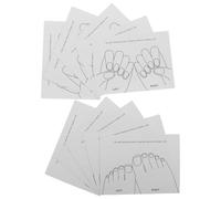 BAZEITFLOW 40 Pezzi Nail Art Display Portatile per Unghie Carte Mani e Carte Piedi per Esposizione Colori Smalto Supporto Pratica e Presentazione Professionale Unghie Finte