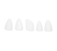 BAZEITFLOW 5 Pezzi Coperture per Unghie in Nailon Bianco per Suonare la Pipa Bordo Liscio e Leggero, Accessorio Professionale come Regalo di Compleanno