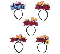 BAZEITFLOW 5 Pezzi Di Fascia Per Capelli A Forma Di Cavallo Per Capodanno Fascia Per La Celebrazione Del Capodanno Accessori Per L'Anno Del