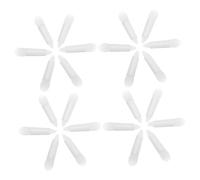 BAZEITFLOW 50 Pezzi Pennelli in Silicone per Riutilizzabili Applicatore Labbra e Ombretto con Glitter Trasparente Strumenti Compatti per Make Up Durevole e