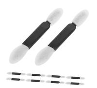 BAZEITFLOW 50pezzi Kit Pennelli Ombretto Doppia Estremità in Spugna Pennelli Applicatori Ombretto Usa e Getta Per Make-up Occhi Donne