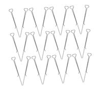 BAZEITFLOW 50pezzi Porta Stoppini per Candele in Acciaio Resistenti Pz Strumenti di Centraggio per Stoppini per Fabbricazione di Candele Fai da Te Fissatore per Nucleo di Cera