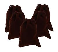 BAZEITFLOW 5pezzi Sacchetti Regalo Sacchetti Portaoggetti Coulisse Resistenti e Durevoli per Regali Trucchi e Gioielli