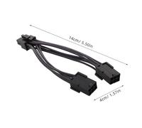 BAZEITFLOW 6 Pezzi Adattatore Alimentazione GPU Doppio Pin Pin Estensore Pcie Y Splitter per Schede Video Installazione Rapida e Compatibilità