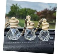 BAZEITFLOW 6 pezzi Bottiglie Profumo Decorativa in Trasparente con Tappo Pendenti Aromaterapia per Auto e Diffusori Essenziali per Atmosfera