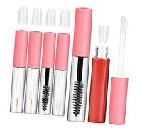 BAZEITFLOW 6 pezzi Contenitori Vuoti per Cosmetici con Applicatori per Mascara Eyeliner e Lip Gloss Bottiglie Piccole Ricaricabili per Viaggi Pratiche e Versatili