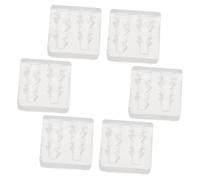 BAZEITFLOW 6 Pezzi Di Fiocchi Progetto Di Fiocchi Stencil In Silicone Per Intaglio Con La Punta Dita Ciondoli Decorazioni Strumenti Carini Accessori