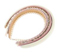 BAZEITFLOW 6 pezzi Fasce per Capelli Donna in Morbido con Motivi Floreali e Colore Rosa Cerchietti Eleganti e Confortevoli per Capelli Corti Ricci o Lisci Accessori Moda per Feste e Uso