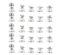 BAZEITFLOW 60 pezzi Fermagli per Spirali Accessori Eleganti per Sposa e Feste Facili Usare Leggeri e Decorativi per Matrimonio e Compleanni