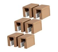 BAZEITFLOW 6pezzi Protezione Angolare in Silicone Per Maniglie Anticollisione Morbida Adesivo Forte Sicurezza Ragazzo Ragazza Ragazza Per Mobili Colore Caffè Resistenti e Facili Da Applicare