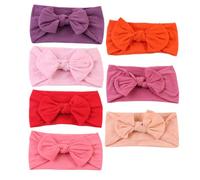 BAZEITFLOW 7 pezzi Fasce Elastiche per Capelli Bambina Neonata con Colorate Accessori per Ragazze Comfort e Tenuta Sicura per Uso Quotidiano e Feste