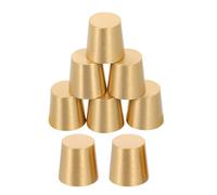 BAZEITFLOW 8 Piedini Antiscivolo in Ottone da 15 MM per Vassoi Espositivi Piedini di Supporto Decorativi per Taglieri Base per Alzata e Gambe Protettive per Mobili da Cucina e Contenitori