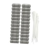 BAZEITFLOW a Rete in Acciaio Inossidabile 304 con 24 per Scarico Accessori 24 Pezzi Facile da Installare Compatibile con Tubazioni Standard