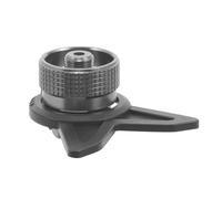 BAZEITFLOW Adattatore da Butano a Propano per Fornelli da Campeggio, Convertitore Serbatoio Gas in Ottone Resistente Supporto Integrato, Compatto e Portatile per attività Outdoor e Escursioni