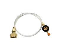 BAZEITFLOW Adattatore Valvola di Gonfiaggio per Bombola Gas da Campeggio in Metallo e PU Convertitore Sicuro per Esterne Compatibile con Serbatoi Piani e Bombole Liquefatte Riduce i Costi