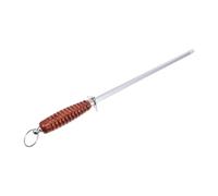 BAZEITFLOW Affilacoltelli Manuale Professionale con Asta in Acciaio al Carbonio e Manico in Legno Affilatore Portatile per da Cucina e Strumenti da Chef Affilacoltelli Resistente e Preciso