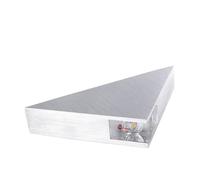 BAZEITFLOW Applique Parete LED Triangolare in Alluminio Spazzolato Lampada Contemporanea per Camera da Letto e Bagno Luce Bianca Calda per Atmosfera Decorativa Illuminazione da Muro per