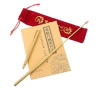 BAZEITFLOW Bacchette Rabdomanti Telescopiche in Ottone Resistente Custodia Strumenti Compatti per Caccia AI Tesori Rilevamento Acqua e Metalli Uso Spirituale e Paranormale