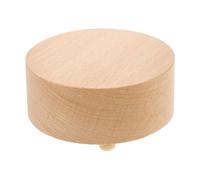 BAZEITFLOW Base in Legno Levigato per Carillon 7,5 Cm, Piattaforma Artigianale Rotonda Meccanismo a Carica, Supporto Fai da Te per Scatola Musicale e Base Portagioie Decorativa