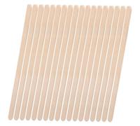 BAZEITFLOW Bastoncini di Cera Depilatoria in Legno 100 Pezzi 140x6x2mm Bordo Arrotondato Set di Spatole per Ceretta Corpo e Sopracciglia Strumento Applicatore Multifunzionale per Depilazione Femminile