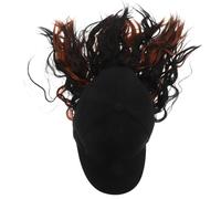 BAZEITFLOW Berretto Baseball con Parrucca Bob Riccia Corta Sintetica per Donna Leggero e Comodo Cappello con Capelli Integrati per Uso Quotidiano e Protezione Solare