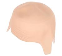 BAZEITFLOW Berretto Calvo in Gomma Spessa Effetto Realistico per Adulti Cuffia Pelata Riutilizzabile per Cosplay Halloween e Trucco Teatrale Vestibilità Adattabile Uomo e Donna