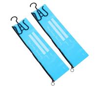 BAZEITFLOW Borsa Porta Parrucca e Sacchetti per Imballaggio Extension Chioma 2 Pezzi in Pvc con Ganci per Organizzazione e Protezione, per Conservare Parrucche e Accessori Chioma Appesi